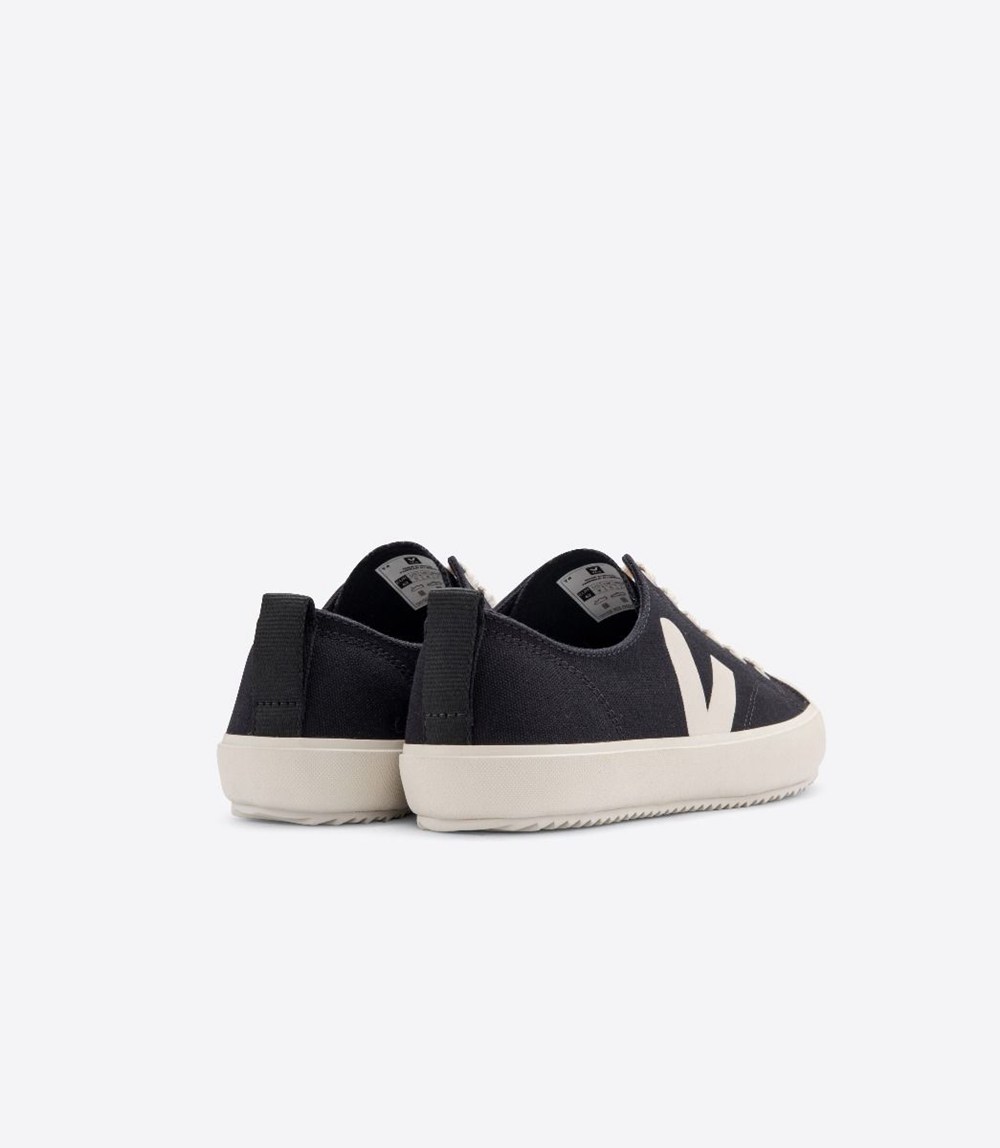 Tenis Veja Mujer - Nova Lona - Negros - 135CLGMBO